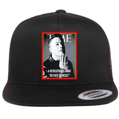 Elon Musk The Time A Revolution Is Born Go Fuck Yourself Flatbill Hat