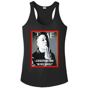 Elon Musk The Time A Revolution Is Born Go Fuck Yourself Ladies PosiCharge Competitor Racerback Tank