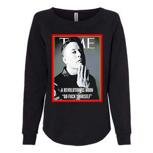 Elon Musk The Time A Revolution Is Born Go Fuck Yourself Womens California Wash Sweatshirt