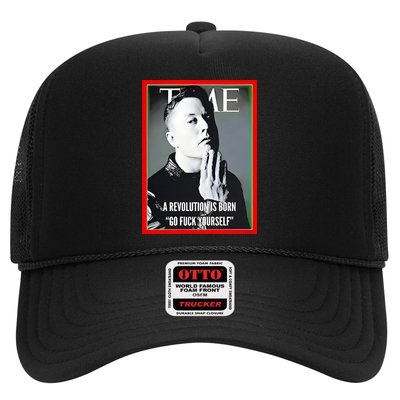 Elon Musk The Time A Revolution Is Born Go Fuck Yourself Trucker Hat