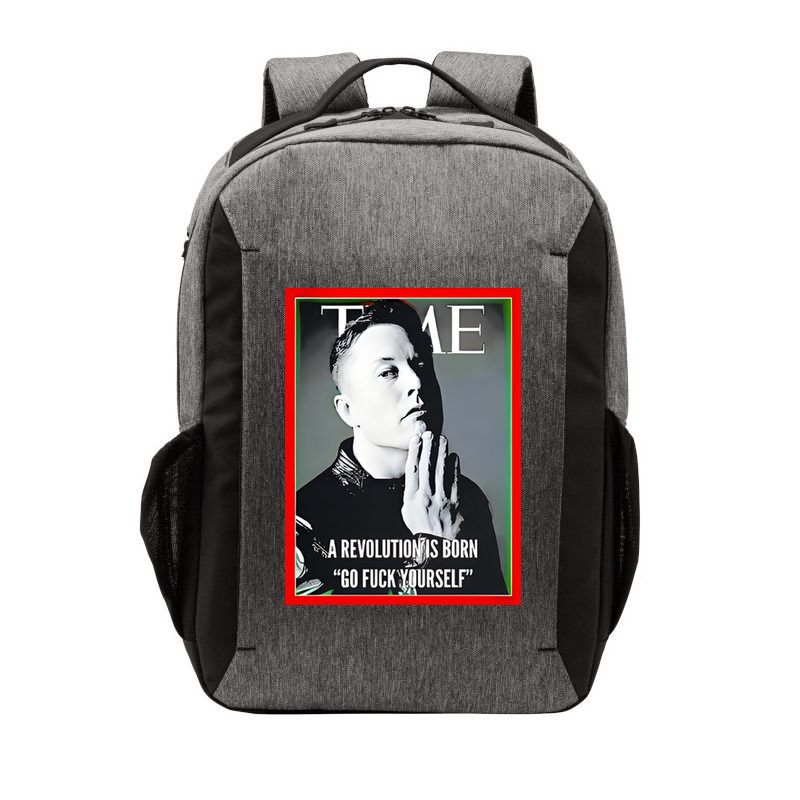Elon Musk The Time A Revolution Is Born Go Fuck Yourself Vector Backpack