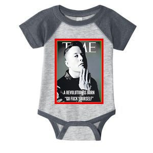 Elon Musk The Time A Revolution Is Born Go Fuck Yourself Infant Baby Jersey Bodysuit