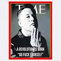 Elon Musk The Time A Revolution Is Born Go Fuck Yourself Garment-Dyed Sweatshirt