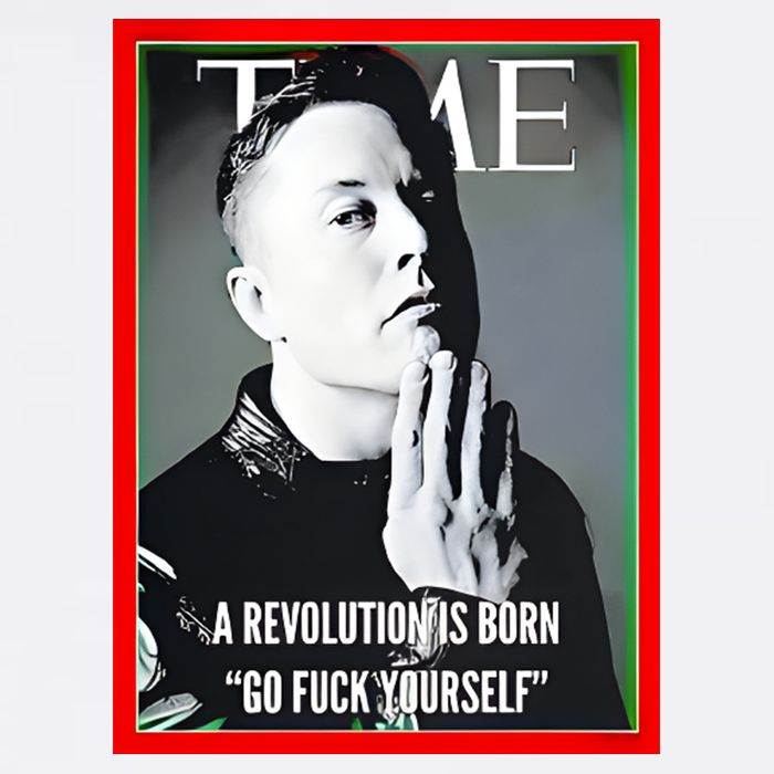 Elon Musk The Time A Revolution Is Born Go Fuck Yourself Garment-Dyed Sweatshirt