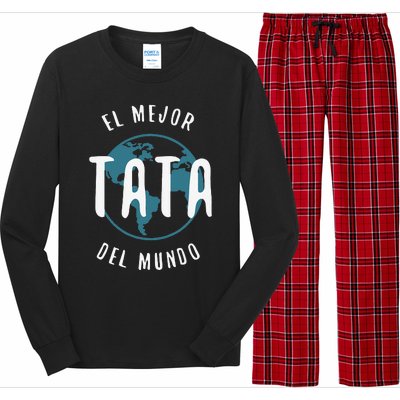 El Mejor Tata Del Mundo Fathers Day Love Proud Papa Long Sleeve Pajama Set