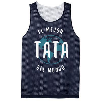 El Mejor Tata Del Mundo Fathers Day Love Proud Papa Mesh Reversible Basketball Jersey Tank