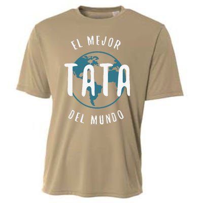 El Mejor Tata Del Mundo Fathers Day Love Proud Papa Cooling Performance Crew T-Shirt