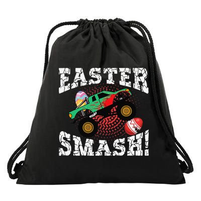 Easter Monster Truck Easter Smash Women Drawstring Bag