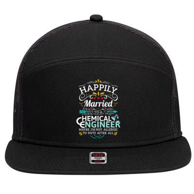 Engineering Married To An Chemical Engineer 7 Panel Mesh Trucker Snapback Hat