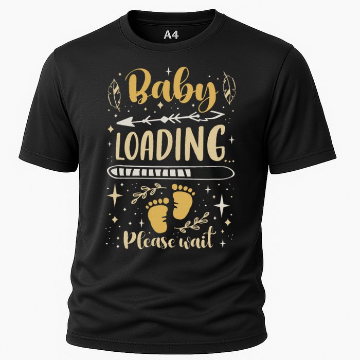 Expecting Mom To Be, Pregnancy Announcement, Baby Loading Cooling Performance Crew T-Shirt