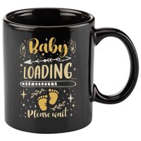 Expecting Mom To Be, Pregnancy Announcement, Baby Loading 11oz C Handle Ceramic Mug