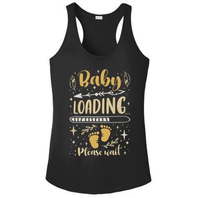 Expecting Mom To Be, Pregnancy Announcement, Baby Loading Ladies PosiCharge Competitor Racerback Tank