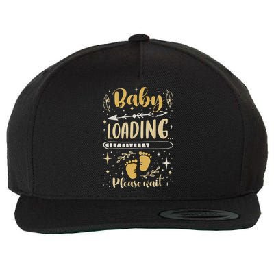 Expecting Mom To Be, Pregnancy Announcement, Baby Loading Wool Snapback Cap