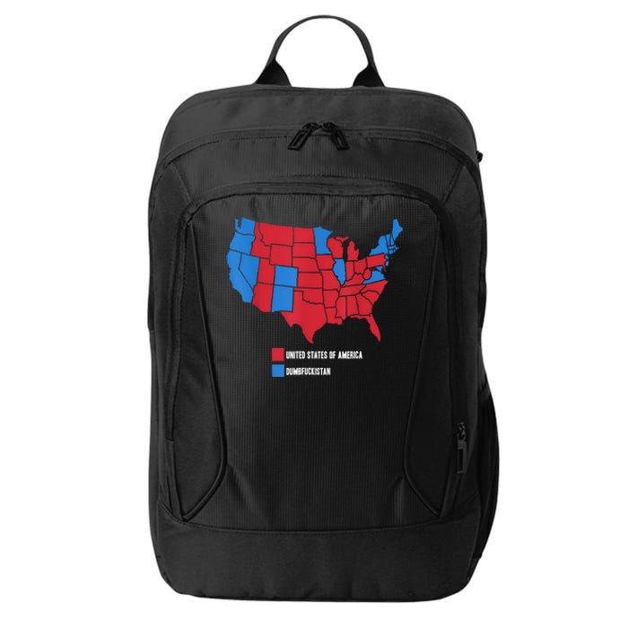 Election Map United States Of America Dumbistan Funny City Backpack