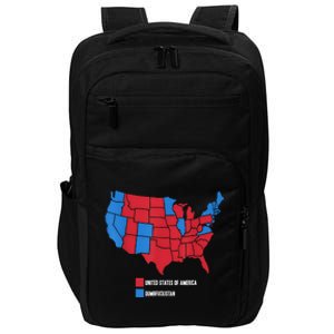 Election Map United States Of America Dumbistan Funny Impact Tech Backpack