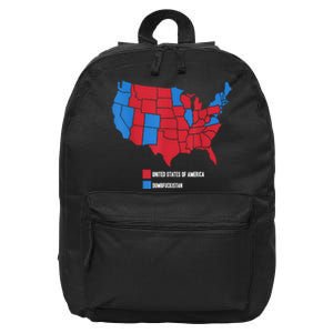 Election Map United States Of America Dumbistan Funny 16 in Basic Backpack