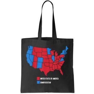 Election Map United States Of America Dumbistan Funny Tote Bag