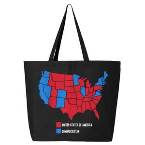 Election Map United States Of America Dumbistan Funny 25L Jumbo Tote