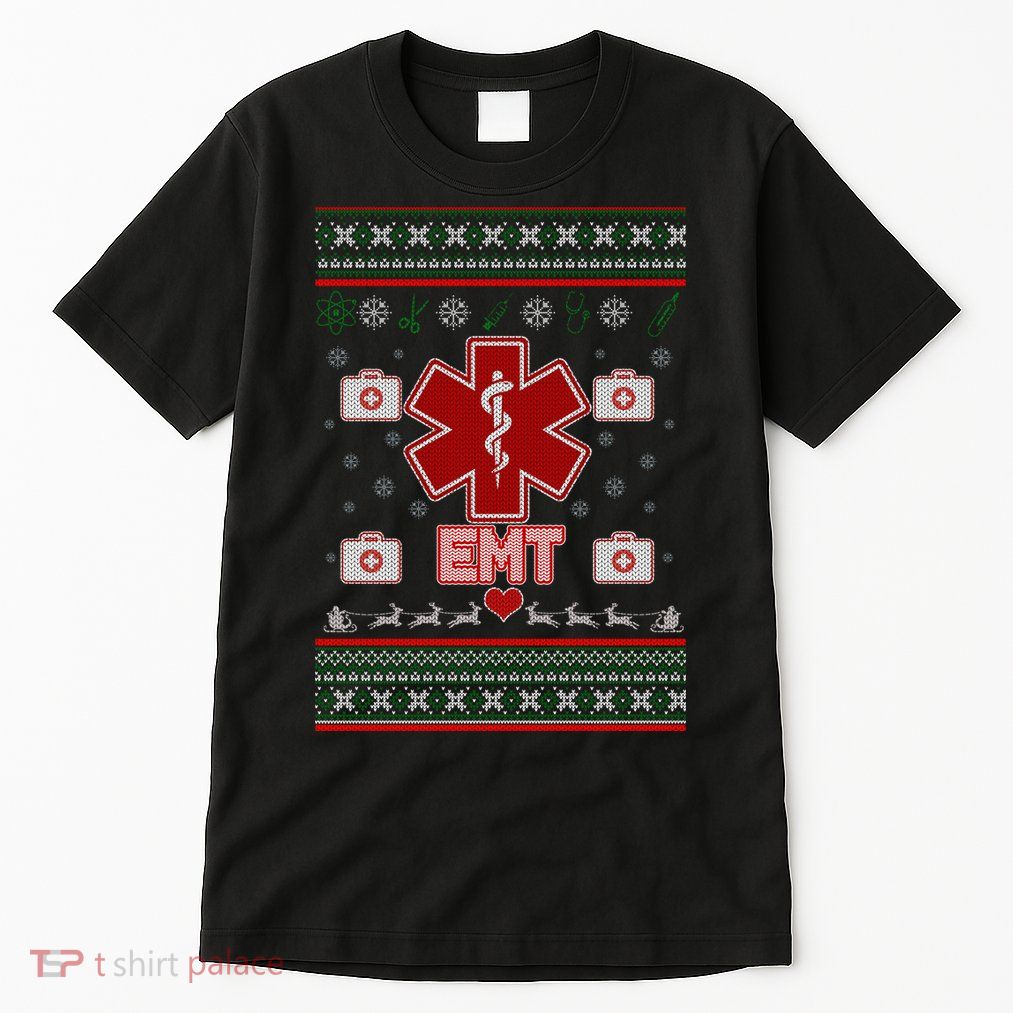 EMT Medic Ugly Christmas Sweater Tall T-Shirt
