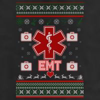 EMT Medic Ugly Christmas Sweater Adult Drive Performance Visor