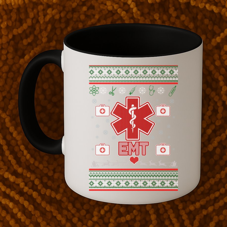 EMT Medic Ugly Christmas Sweater Mug