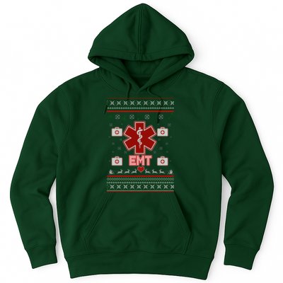 EMT Medic Ugly Christmas Sweater Hoodie