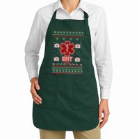 EMT Medic Ugly Christmas Sweater Apron