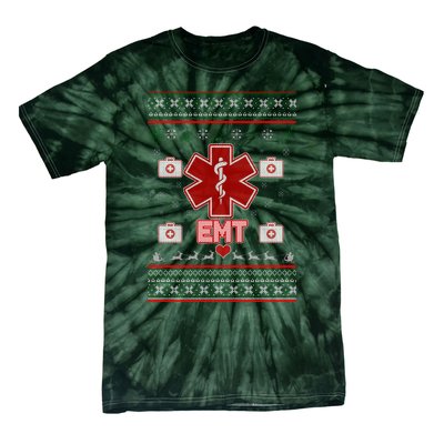 EMT Medic Ugly Christmas Sweater Tie-Dye T-Shirt