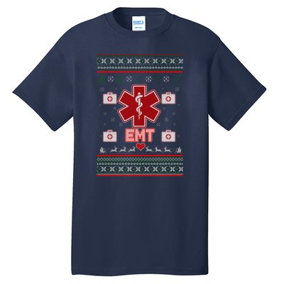 EMT Medic Ugly Christmas Sweater Tall T-Shirt