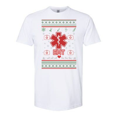 EMT Medic Ugly Christmas Sweater Softstyle® CVC T-Shirt