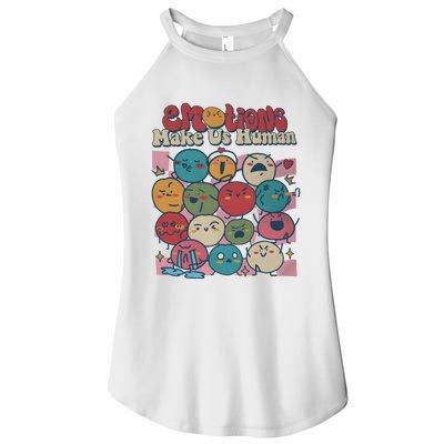 Emotions Make Us Human All Feelings Are Okay Women’s Perfect Tri Rocker Tank