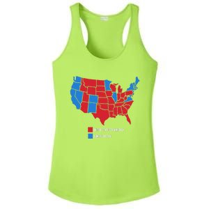 Election Map United States Of America Dumbistan Ladies PosiCharge Competitor Racerback Tank