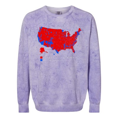 Election Map United States Of America Dumbfuckistan Colorblast Crewneck Sweatshirt