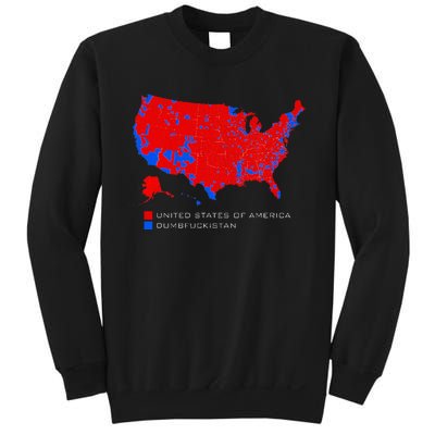 Election Map United States Of America Dumbfuckistan Sweatshirt