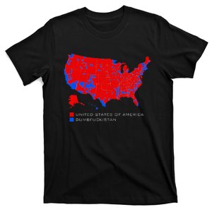 Election Map United States Of America Dumbfuckistan T-Shirt