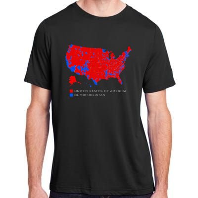 Election Map United States Of America Dumbfuckistan Adult ChromaSoft Performance T-Shirt