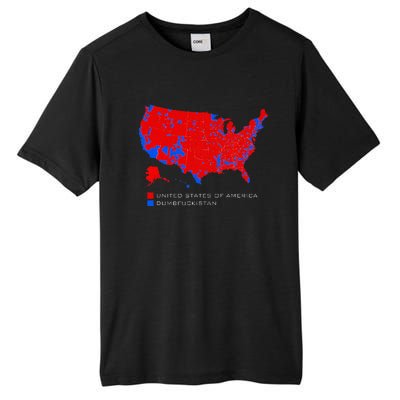 Election Map United States Of America Dumbfuckistan Tall Fusion ChromaSoft Performance T-Shirt