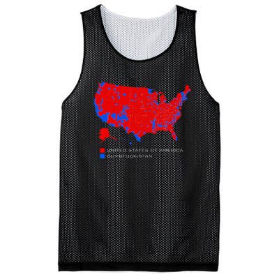 Election Map United States Of America Dumbfuckistan Mesh Reversible Basketball Jersey Tank