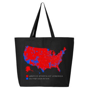 Election Map United States Of America Dumbfuckistan 25L Jumbo Tote