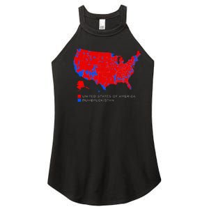 Election Map United States Of America Dumbfuckistan Women's Perfect Tri Rocker Tank