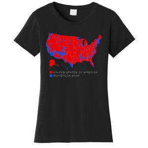 Election Map United States Of America Dumbfuckistan Women's T-Shirt