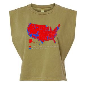 Election Map United States Of America Dumbfuckistan Garment-Dyed Women's Muscle Tee