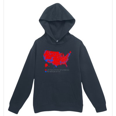 Election Map United States Of America Dumbfuckistan Urban Pullover Hoodie