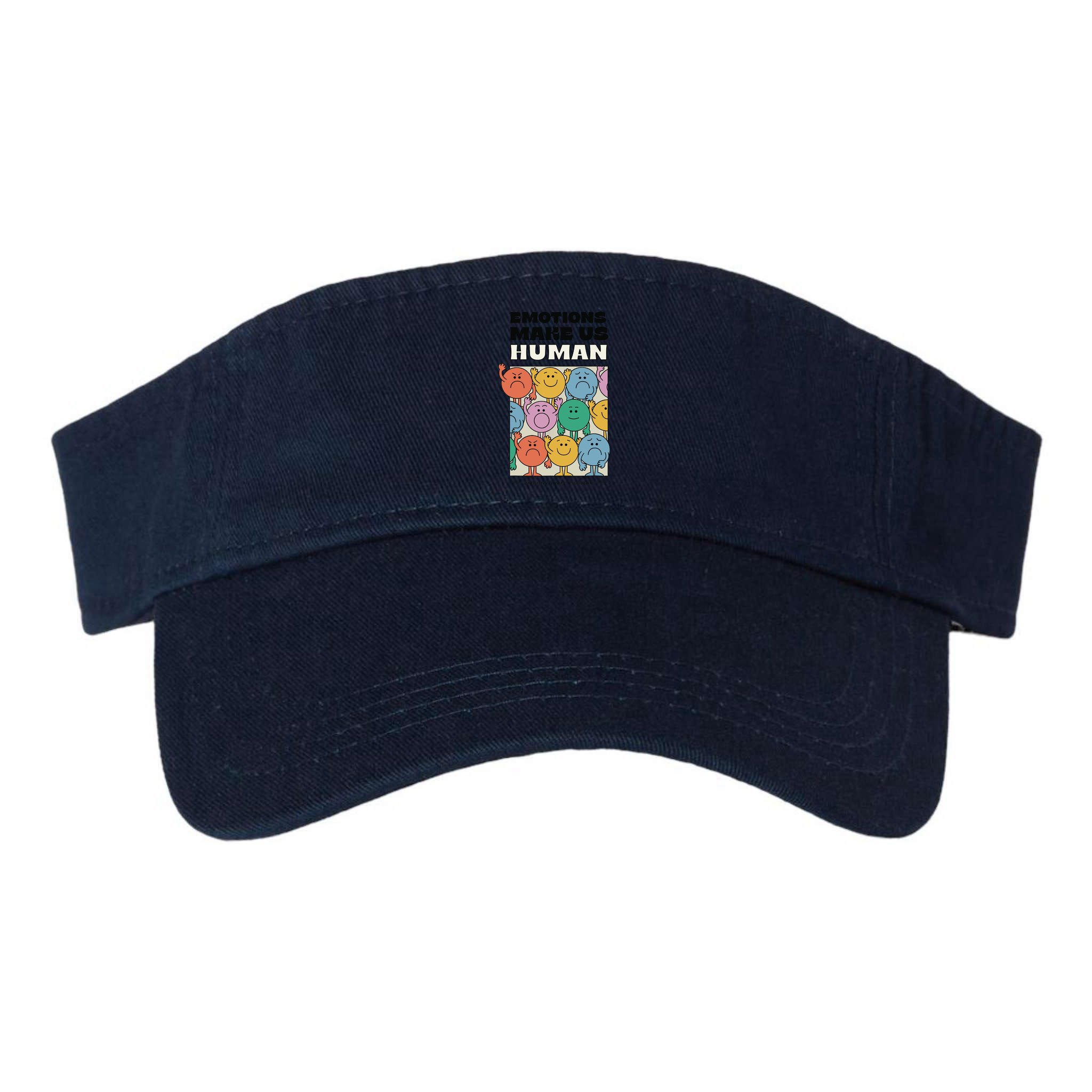 Emotions Make Us Human Retro Mental Health Positive Quote Visor