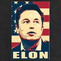 Elon Musk USA Retro Adult Drive Performance Visor