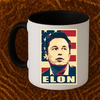 Elon Musk USA Retro Mug