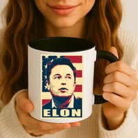 Elon Musk USA Retro Mug