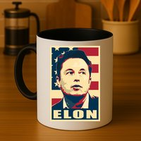 Elon Musk USA Retro Mug