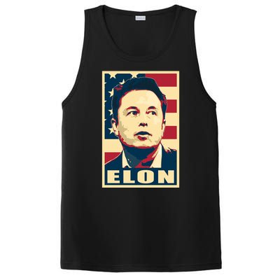 Elon Musk USA Retro PosiCharge Competitor Tank