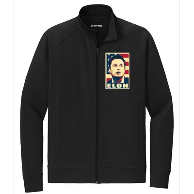 Elon Musk USA Retro Stretch Full-Zip Cadet Jacket